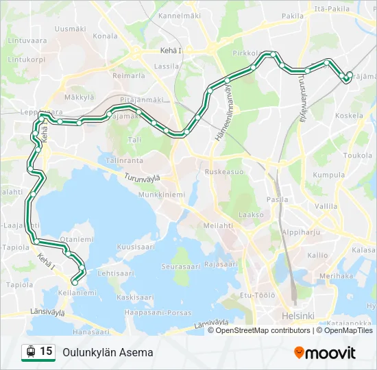 15 Tram Line Map