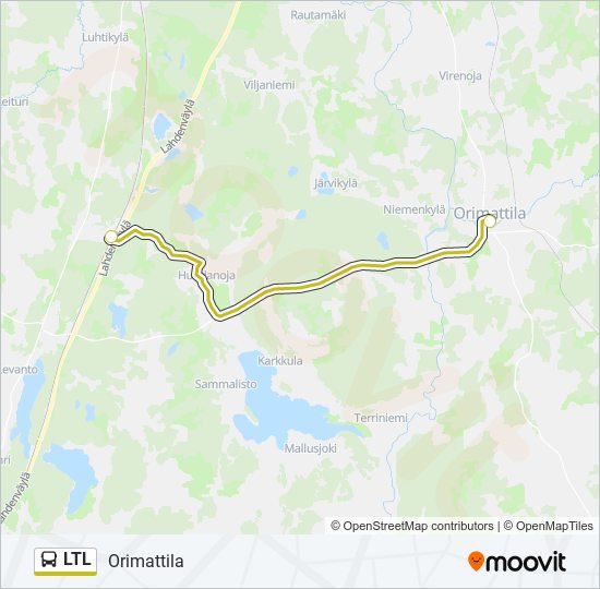 LTL bus Line Map