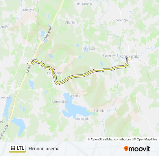 LTL bus Line Map