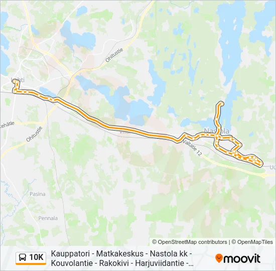 10K Bus Line Map