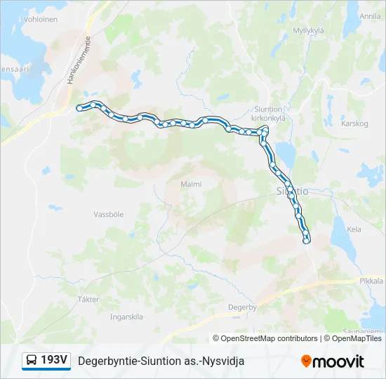 193V Bus Line Map
