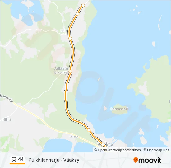 44 Bus Line Map