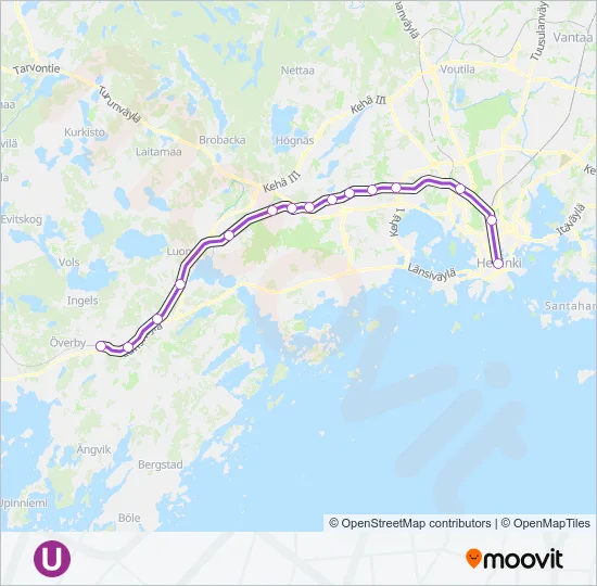 U Train Line Map