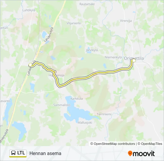 LTL Bus Line Map