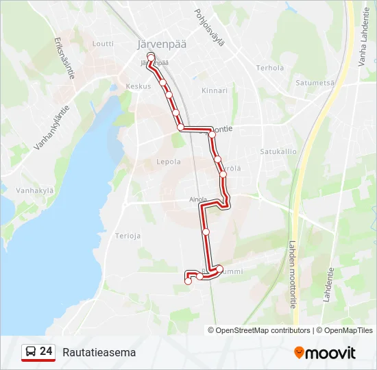 24 Bus Line Map