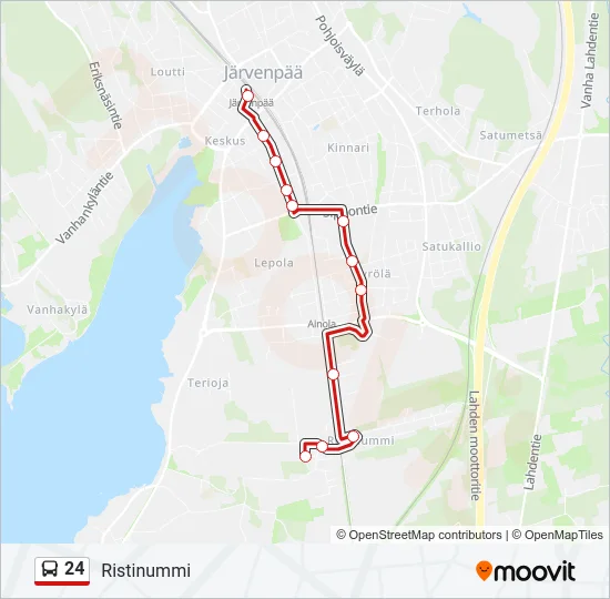 24 Bus Line Map
