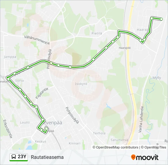 23Y Bus Line Map