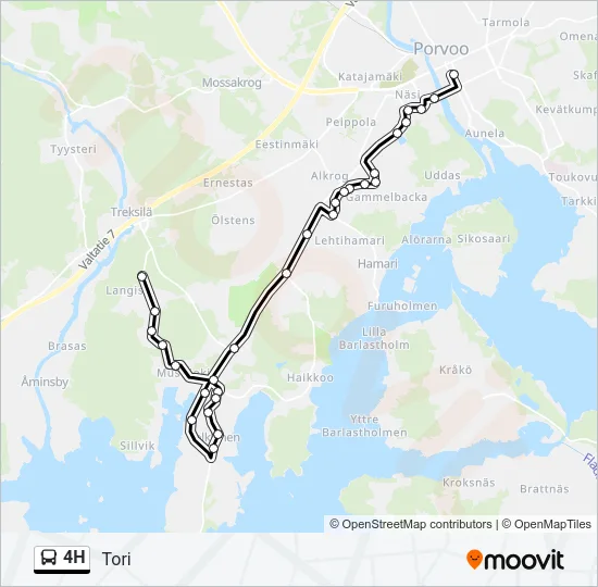 4H Bus Line Map