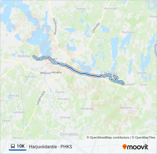 10K Bus Line Map