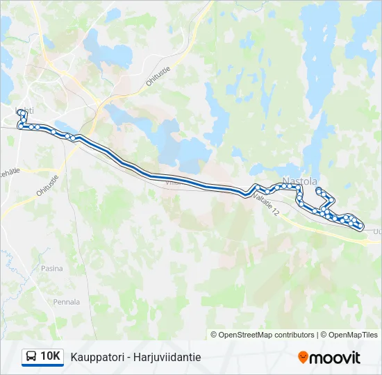 10K Bus Line Map