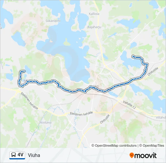 4V Bus Line Map
