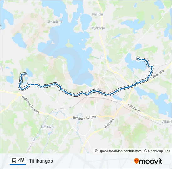 4V Bus Line Map