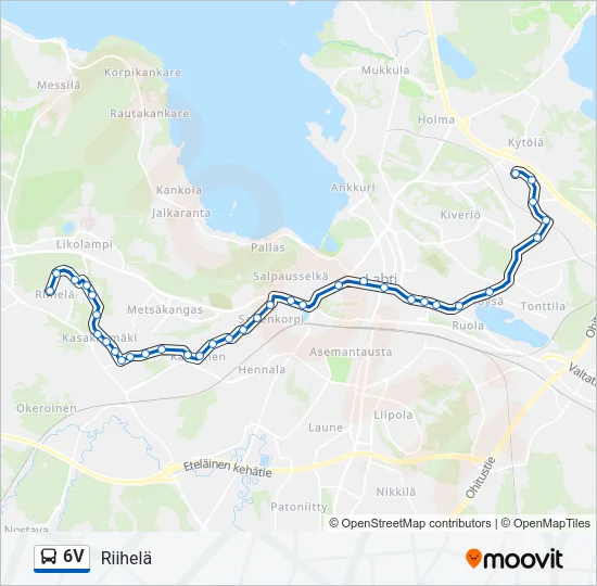 6V Bus Line Map