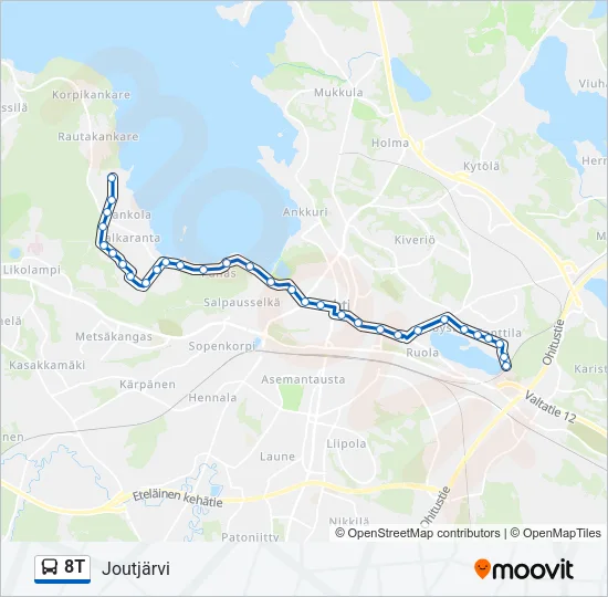 8T Bus Line Map