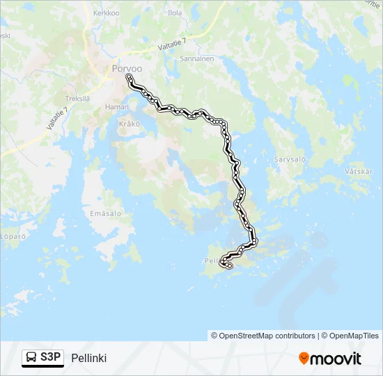 S3P Bus Line Map