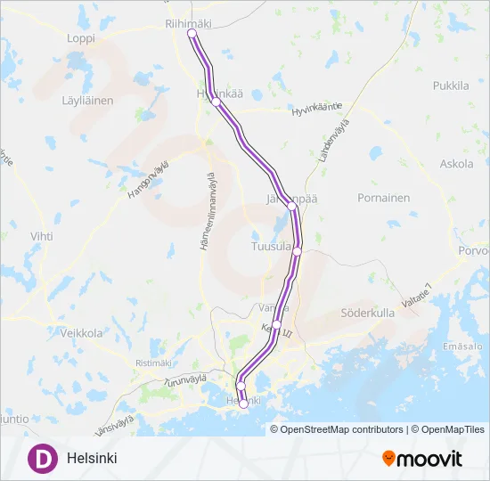D Train Line Map