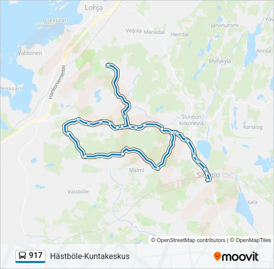917 Bus Line Map