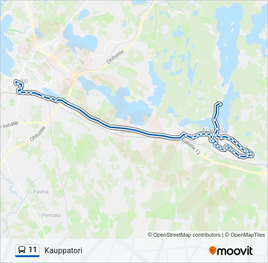 11 Bus Line Map