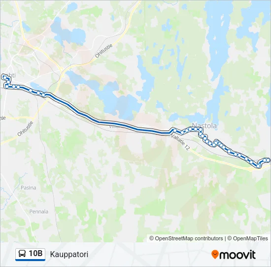 10B Bus Line Map