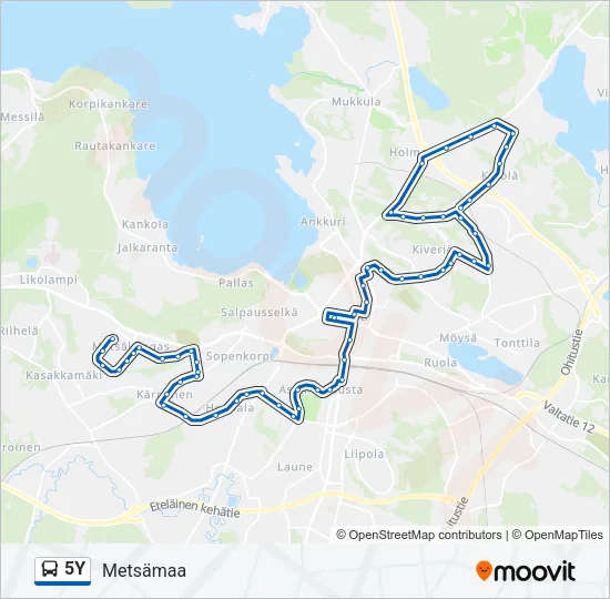 5Y Bus Line Map