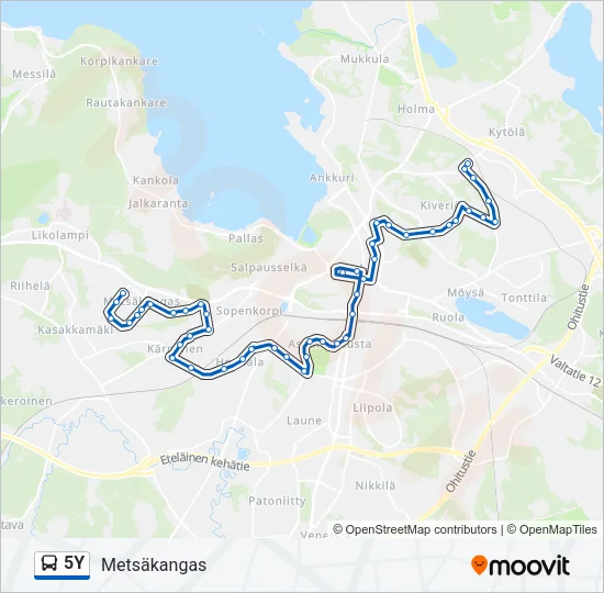 5Y Bus Line Map