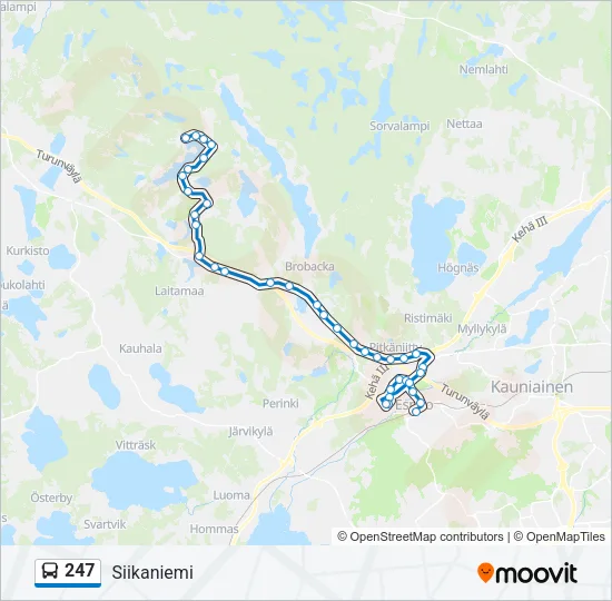 247 Bus Line Map
