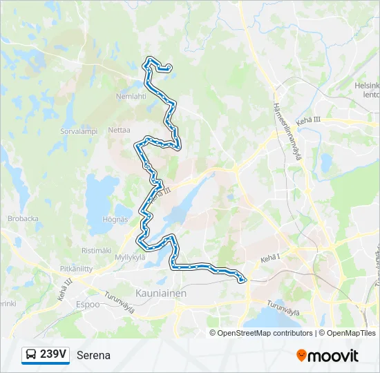 239V Bus Line Map
