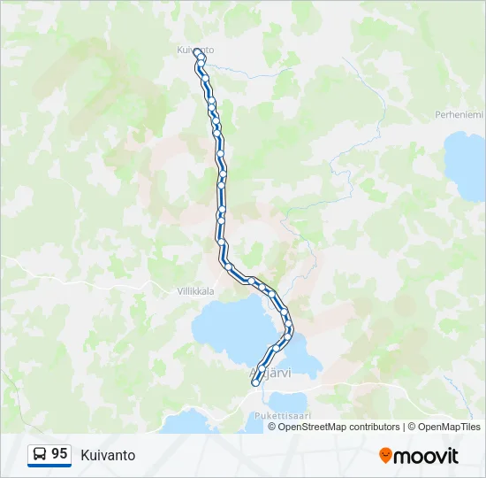 95 Bus Line Map