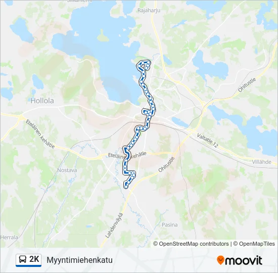 2K Bus Line Map