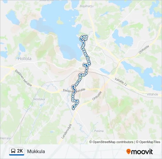 2K Bus Line Map