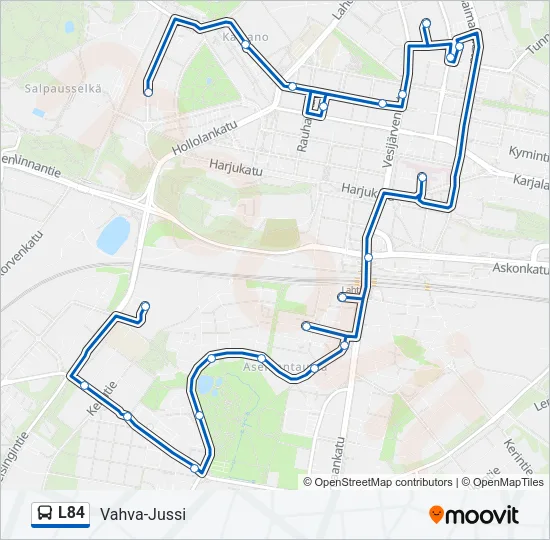 L84 Bus Line Map