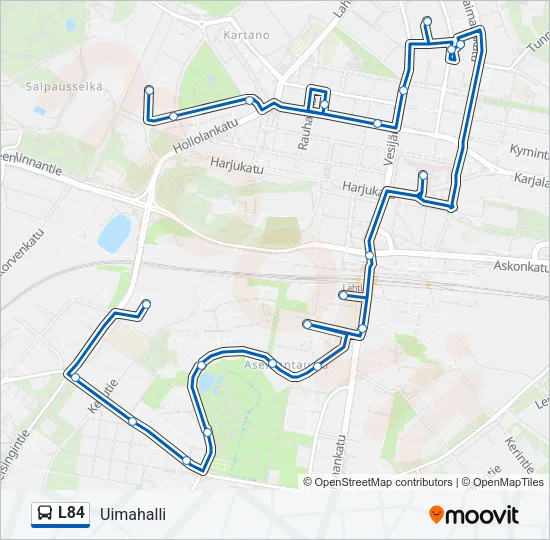 L84 Bus Line Map