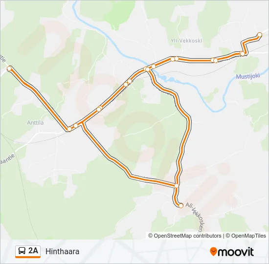 2A Bus Line Map