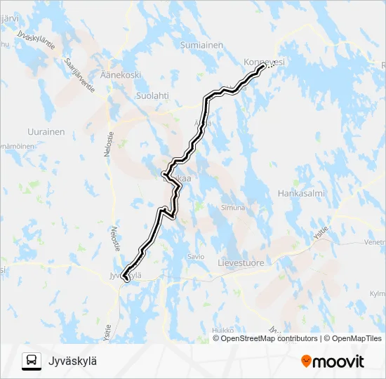 KONNEVESI JYVASKYLA Route Schedules Stops Maps Jyvaskyla Updated KONNEVESI JYVASKYLA Route Schedules Stops Maps Jyvaskyla Updated