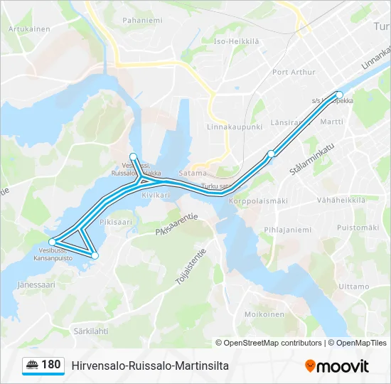 180 Ferry Line Map