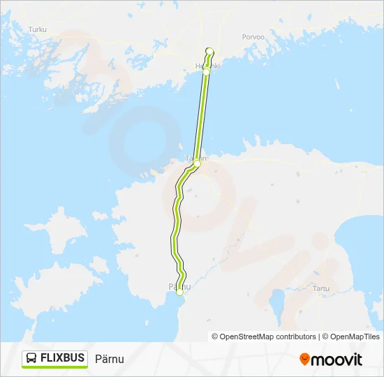 Flixbus Rout Map FLIXBUS Route: Schedules, Stops & Maps - Pärnu (Updated)
