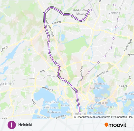 I Train Line Map
