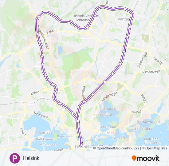 P Train Line Map