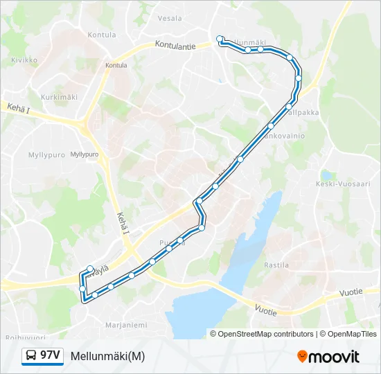 97V Bus Line Map