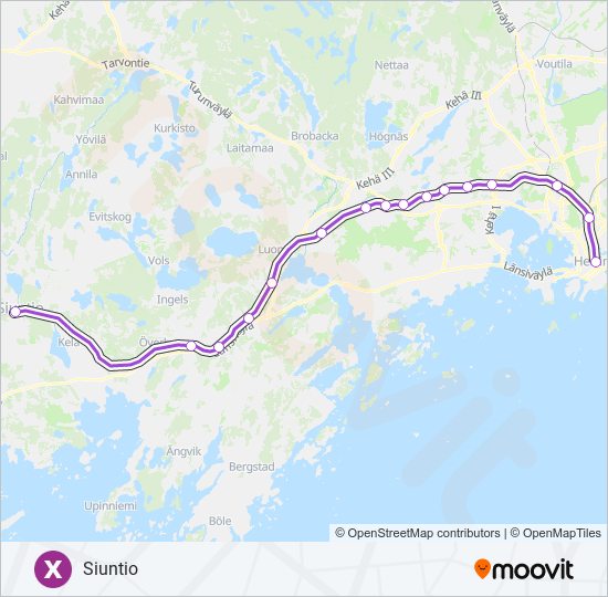 x Route: Schedules, Stops & Maps - Siuntio (Updated)