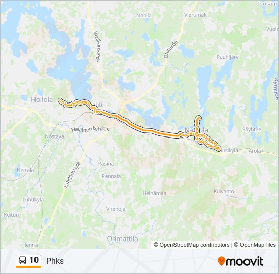 10 bus Line Map