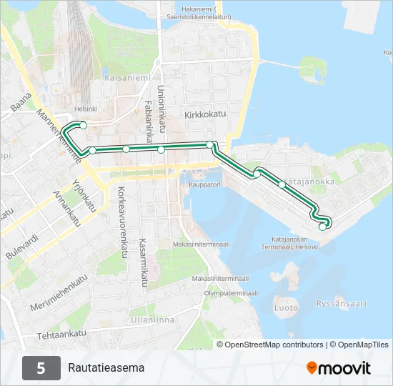 5 Tram Line Map