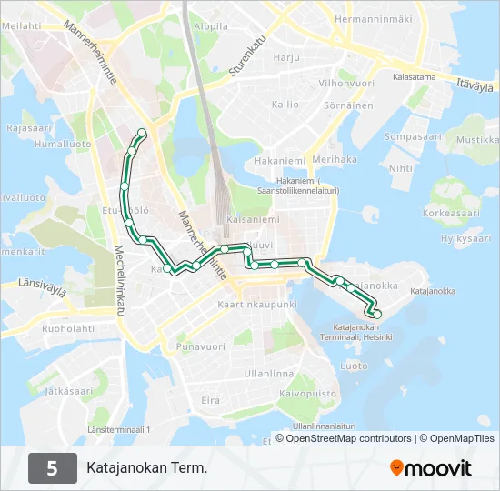 5 Tram Line Map