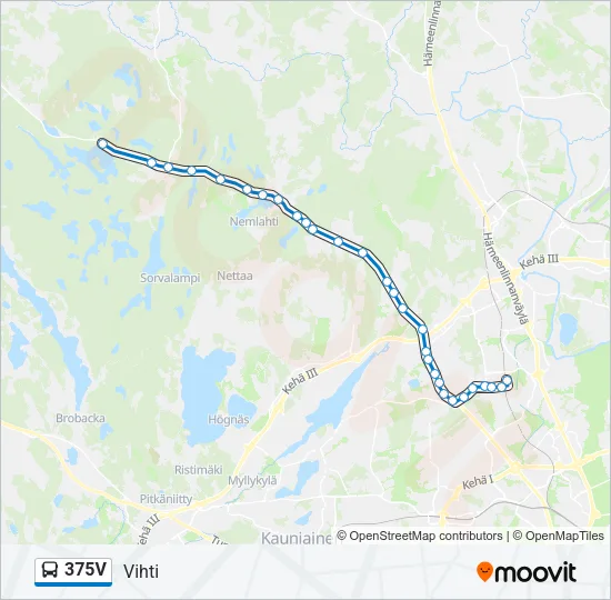 375V Bus Line Map