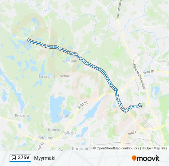 375V Bus Line Map