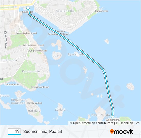 19 ferry Line Map