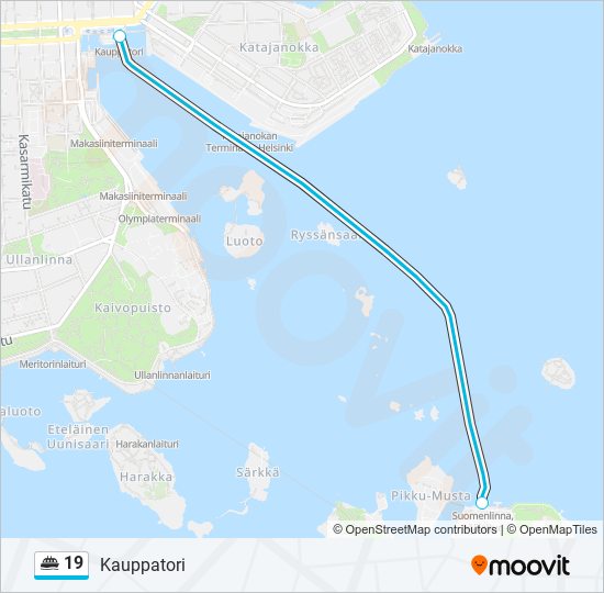 19 ferry Line Map