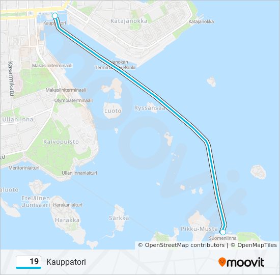 19 ferry Line Map