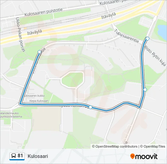 81 Bus Line Map