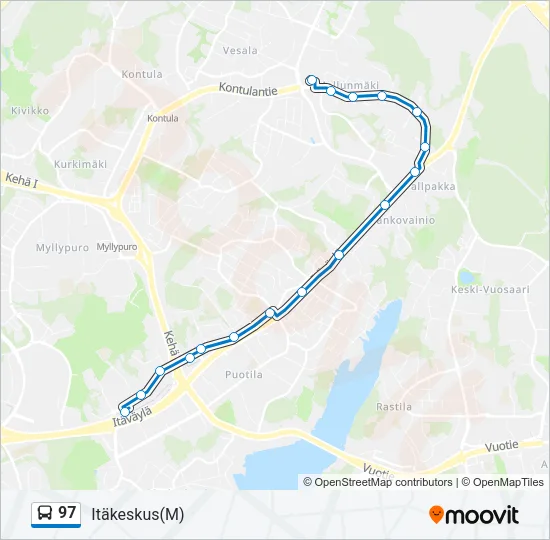 97 Bus Line Map